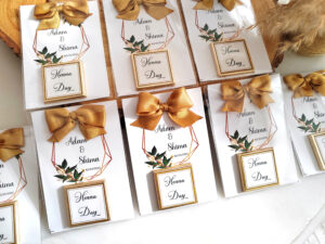 Kurdeleli Madlen Çikolatalı Kart, Söz, Nişan Hediyelik - Görsel 5